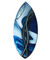 Surge custom fiberglass skimboard blue swirl