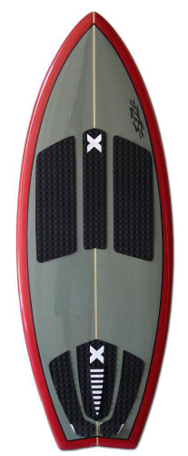 Slasher Pro X Wakesurf Board Front Grey/Red
