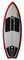 Slasher Pro X Wakesurf Board Front White/Red