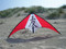HQ Tattoo II Red-White Lightwind Line Stunt Kite Flying