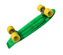 Atom 21" Mini Retroh Molded Skateboard l Green Bottom