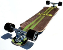 Atom Tiki Bamboo Longboard – 40" Länge, Bambus/Ahorn-Deck, 70mm Räder, Komplett Montiert