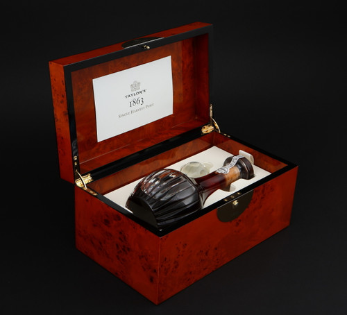 Taylor's Single Harvest Port 1863 in it's presentation case.