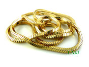 36" Gold Plated Snake Chain - 6mm