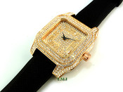 14K Rose Gold tone "Fully Loaded Carter" watch (Clear-Coated)