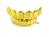 Universal Fit 14K Gold tone Top + Bottom Grilles (Clear-Coated)