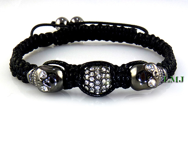 skull shamballa bracelet