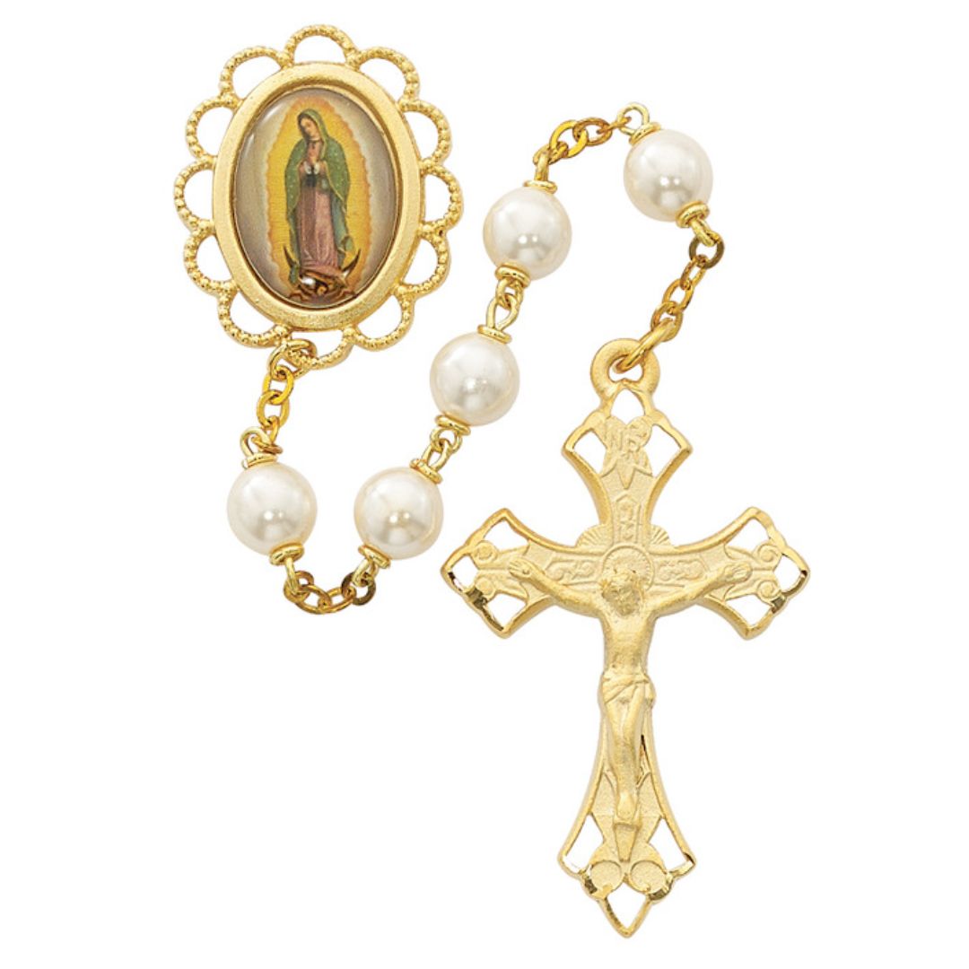 Gold and pearl rosary