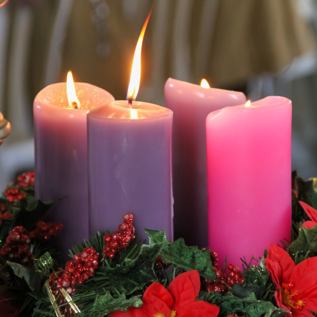 advent wreath and candles