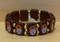 Wooden Stretch Bracelet  with images of Pope Francis