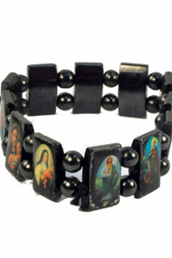 Hematite Saints Bracelet