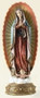 Our Lady of Guadalupe 10.75" Statue. Made of a Resin/Stone Mix. Dimensions: 11.75" H x 4.75" W x 4" D