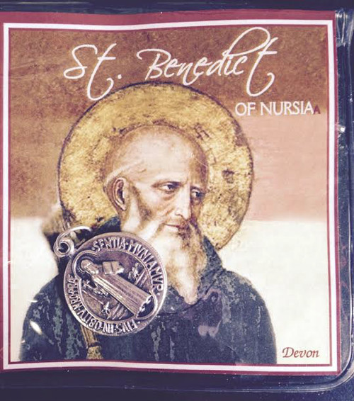 St Benedict Medal and Prayer Card 