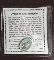 St Peregrine Medal and Prayer Card