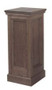 Dimensions: 36" height, 15" width, 15" depth. Brass cross and casters are available for an additional charge
