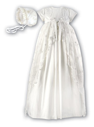  Christening Gown w/ Bonnet (00133as)