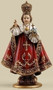Infant of Prague 7.75 Inch Statue. Infant of Prague Statue is made of a Resin/Stone Mix. The dimensions are: 7.75"H x 4.63"W x 2.75"D