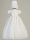 Alexis ~ Embroidered organza gown with sequins. Made In USA