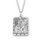 St Michael Policeman's Medal comes on a 24" genuine rhodium plated endless curb chain.