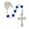 Blue Glass Rosary-Rhodium Sacred Heart Center with Tiny Rhodium Chalice & Crucifix Gift Box Included
Dimensions: 19" X 1" X 1 1/3"