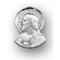 3/4" Sterling Silver Sacred Heart of Jesus Lapel pin with a deluxe screw on the back. Comes in a deluxe gift box.