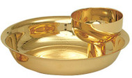 Intinction Set 332-Gold Plated. 7-1/2" diameter Bowl. 400 Host capacity. Removable Cup