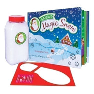 Image of Santa’s Magic Snow container, book, and boot stencil.