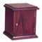 Tabernacle with lock. Inside dimensions: 11" height, 9" width, 9" depth. Outside dimensions:14" height, 12" width, 11" depth
