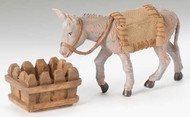 Fontanini 5" Scale Mary's Donkey. 3 Piece set. Material: Polymer
