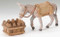 Fontanini 5" Scale Mary's Donkey. 3 Piece set. Material: Polymer