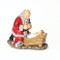 Kneeling Santa with Child Jesus. Materials: Resin/Stone Mix. Dimensions:  12"H x 12"L