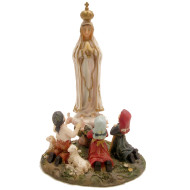 5" Our Lady of Fatima with Children Florentine Statue