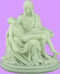 7" Molded plastic Pieta.  Luminous Color. Also available in 4" size (item #2329)