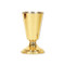 Altar vase made of brass with aluminum liner that stands 9 inches in height and 5 inches base. Quality made in the USA.