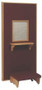 Includes confessional screen with a personal kneeler. Dimensions: 66" height, 32" width, 19" depth. To select fabric and finish please click on images to see choices


