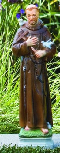 St Francis Handcrafted Cement Outdoor Statue 101518
Dimensions:  H: 17", W: B4"Sq",
Weight: 10 lbs
Allow 4-6 weeks for delivery.  Made in the USA! 