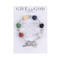 7" stretch bracelet made of semi precious stones with dangling charm "Give it to God." Prayer is included on card holding the bracelet. 