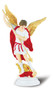 1749-330- St. Michael- 4" Hand Painted Plastic Auto Statues with Magnetic or Adhesive Base. ITEM IS ON BACKORDER