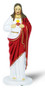1749-101 Sacred Heart of Jesus-4" Hand Painted Plastic Auto Statues with Magnetic or Adhesive Base. 