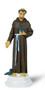 1749-311 St. Francis-4" Hand Painted Plastic Auto Statues with Magnetic or Adhesive Base. 