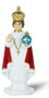 1749-107 Infant of Prague - 4" Hand Painted Plastic Auto Statues with Magnetic or Adhesive Base. 