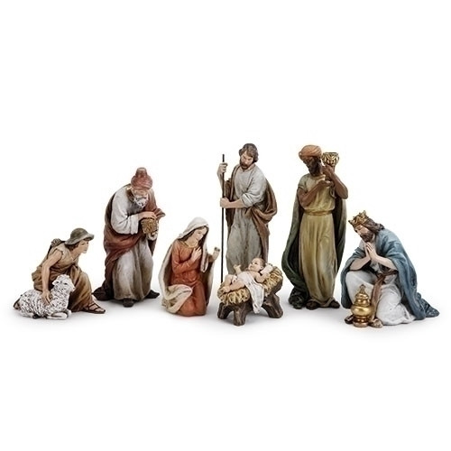 Image of the 7-Piece Nativity Scene With Shepherd sold by St. Jude Shop.
