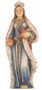 4" St.  Elizabeth of Hungary Hand Painted Solid Resin Statue with Gold Leaf Trim Accents and Italian Gold Stamped Prayer Card. (Deluxe Window Box)