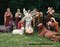 This over sized indoor and outdoor nativity set is the perfect addition to your church's Christmas decorations. The 39" set comes with 12 pieces that are made with a resin and fiberglass mix and hand painted with outdoor paint. Shop this nativity set now.  Extra animals are available 17" duck (53378), 17" rooster (53379), 25" goat (53375), 42" standing camel (53368), 29" elephant (53389), or Seated camel (53318)