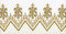 Altar Cloth 1408MG  ~ Polyester Gold Metallic Lame Embroidery, 8.5"  Depth,  Fabric is priced per yard. Fabric in NOT RETURNABLE