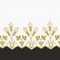 Altar Cloth 5008MG  ~ Polyester Gold Metallic Lame Embroidery, 6.5"  Depth, Fabric is priced per yard. Fabric in NOT RETURNABLE