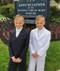 Navy Suit and White Suit