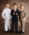 These high quality five piece Communion suits are an incredible buy!  Set includes jacket, pants, vest, dress shirt and adjustable tie. Regular and Husky Sizes available in colors: Navy, Khaki, Black and White. *****NOTE:  Khaki IS NOT AVAILABLE IN HUSKY SIZE Please see sizing chart on product description page.