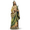 Saint Jude 10" Statue.St Jude is the Patron Saint of the Hopeless. St Jude Statue is made of a resin/stone mix. The dimensions of this St. Jude Statue are: 10.5"H 3.75"W 2.75"D