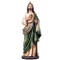 Saint Jude 14"H Resin/Stone Mix. St. Jude is the Patron Saint of the Hopeless. The exact dimensions of the 14" St Jude statue are: 14"H 4.75"W 3.5"D